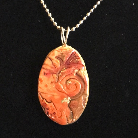 Polymer Clay Pendant - Picture 1 of 3